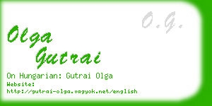 olga gutrai business card